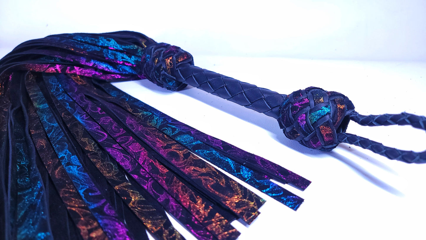 Dark Rainbow Flogger- In Stock