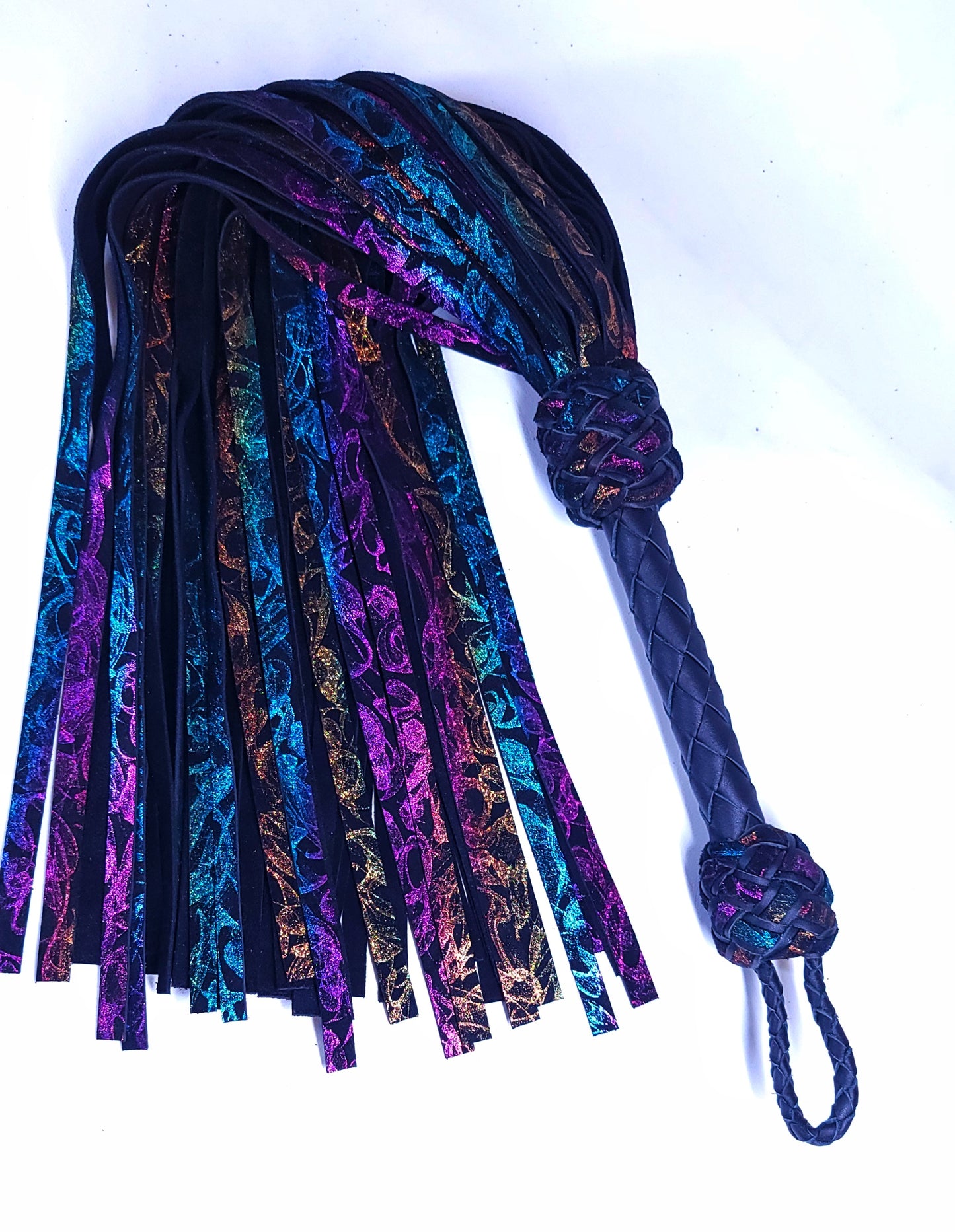 Dark Rainbow Flogger- In Stock