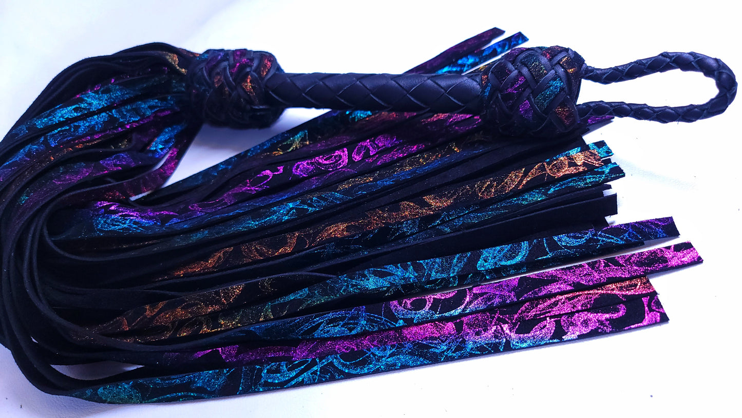 Dark Rainbow Flogger- In Stock