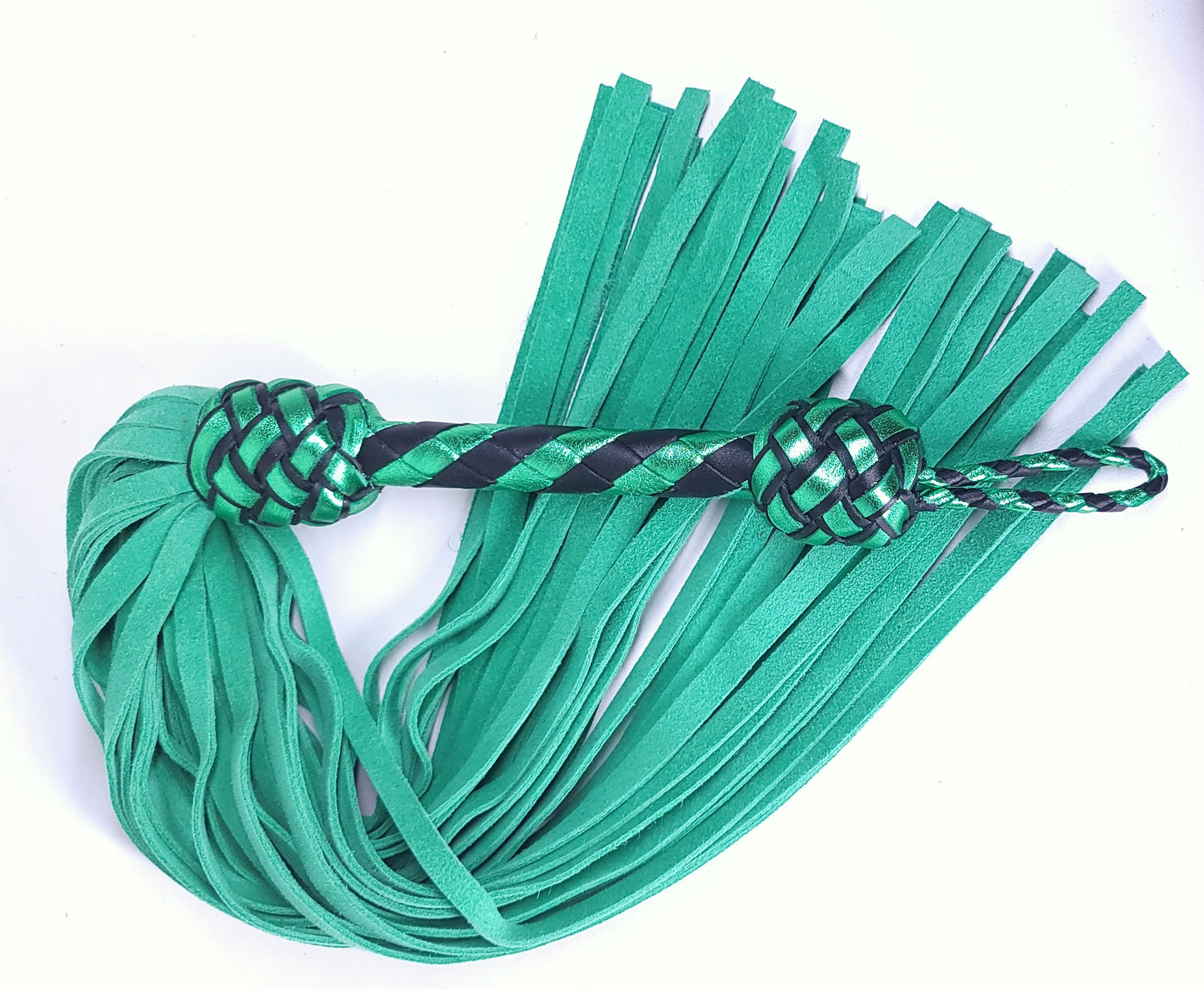 Green Suede Flogger - In Stock