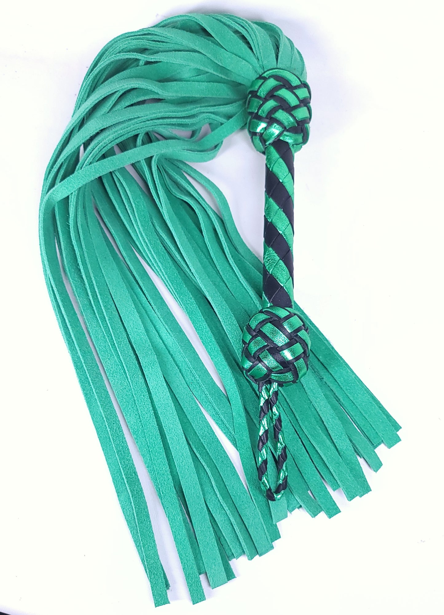 Green Suede Flogger - In Stock