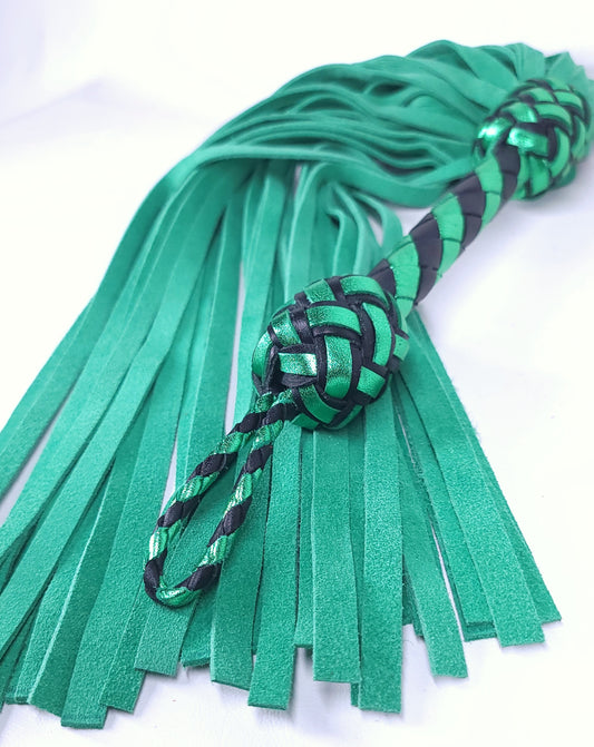 Green Suede Flogger - In Stock