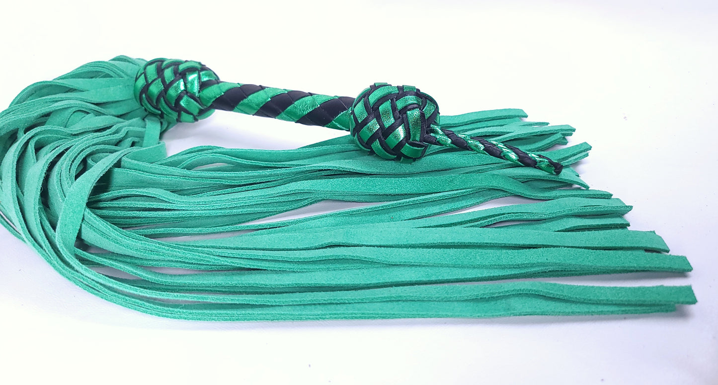 Green Suede Flogger - In Stock