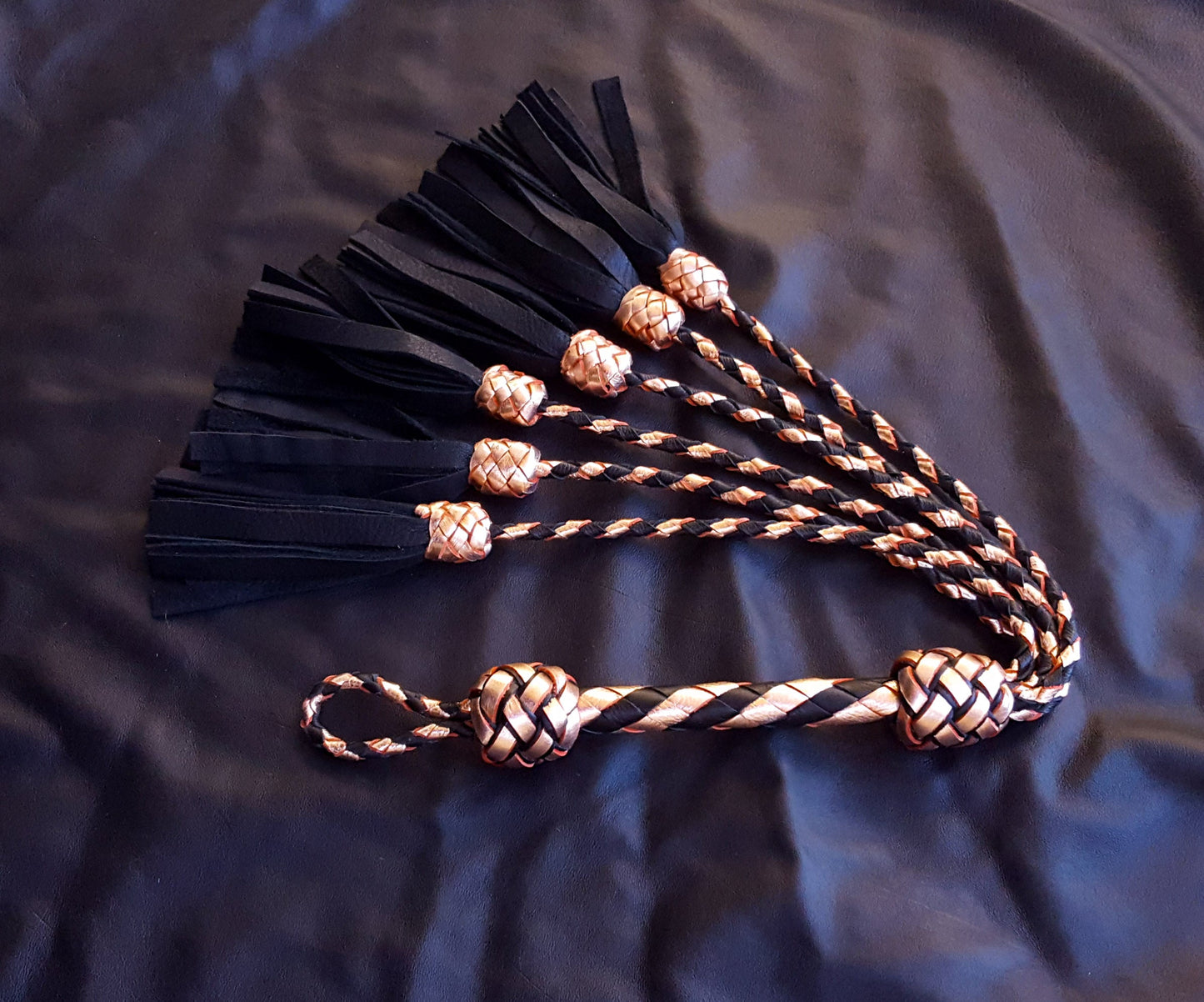 Rose Gold Deer Thumper Flogger- Made to Order