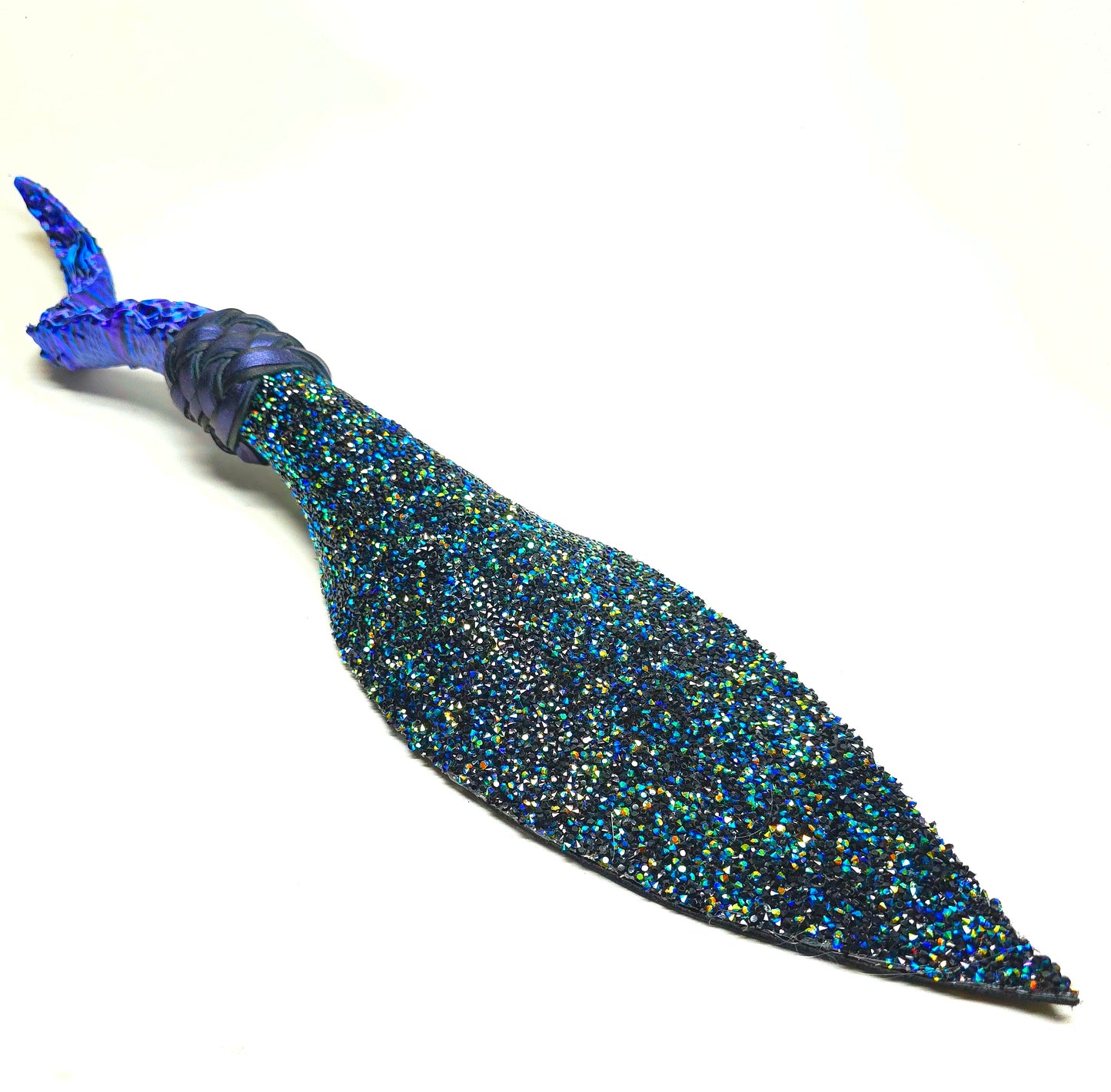 Tentacle handle Little Thwacker with peacock rhinestones- In Stock