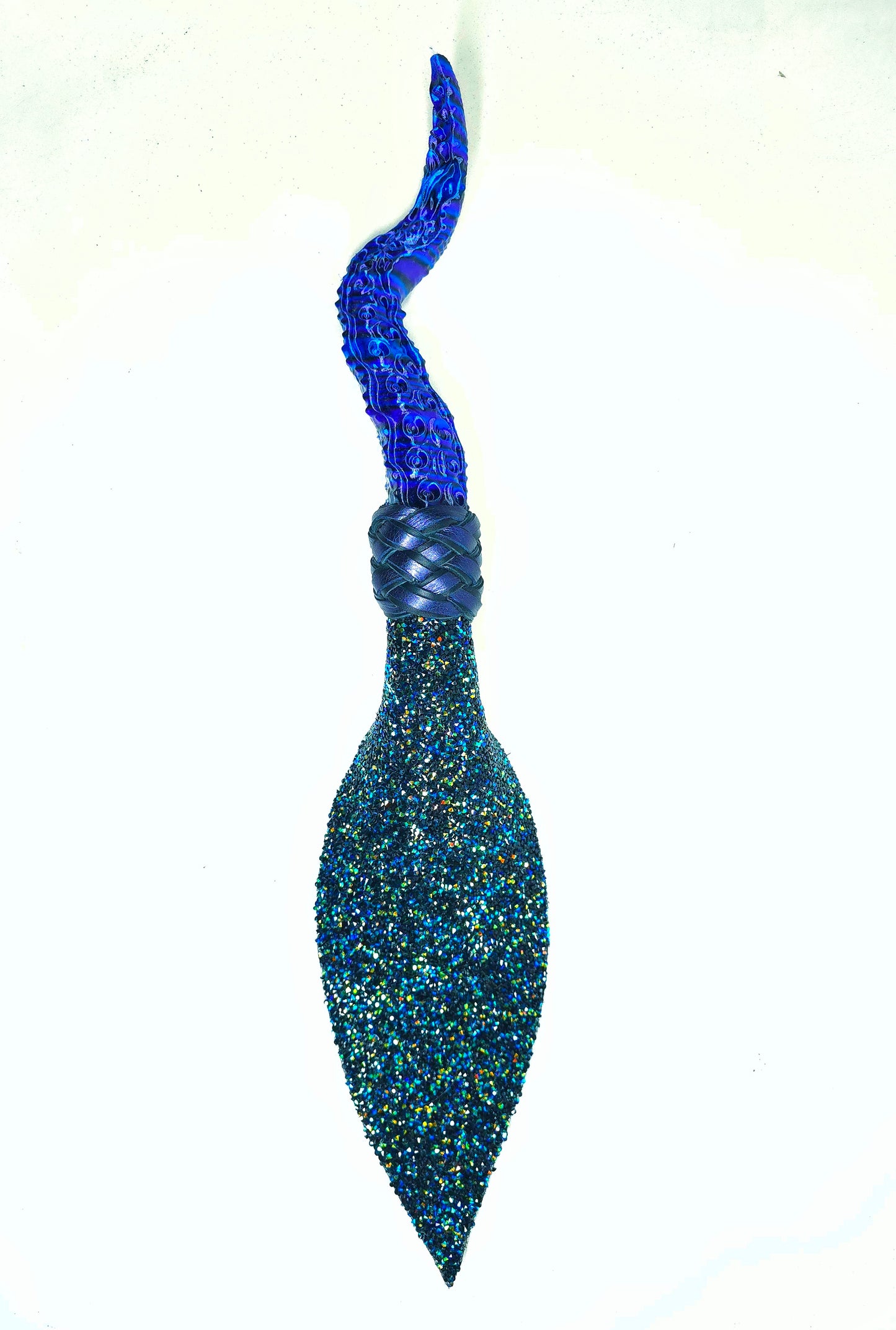 Tentacle handle Little Thwacker with peacock rhinestones- In Stock