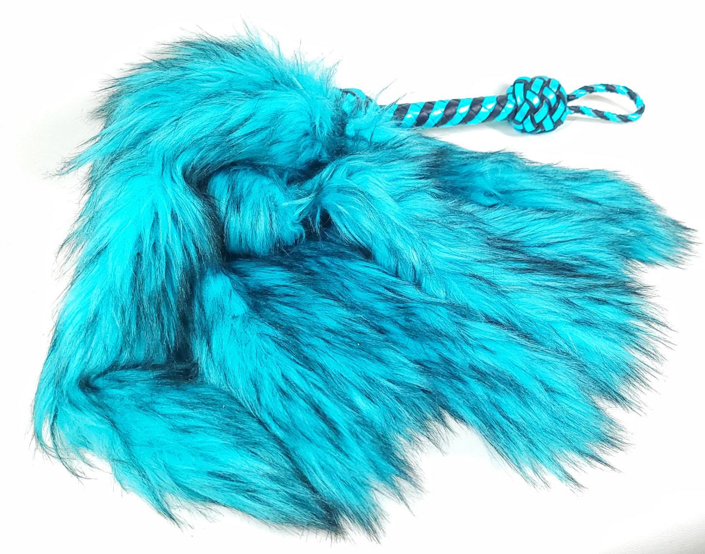 Black and Teal Fluffinator- Made to order