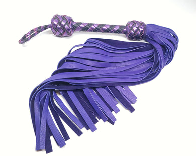 Black and Purple Deer Flogger - In Stock