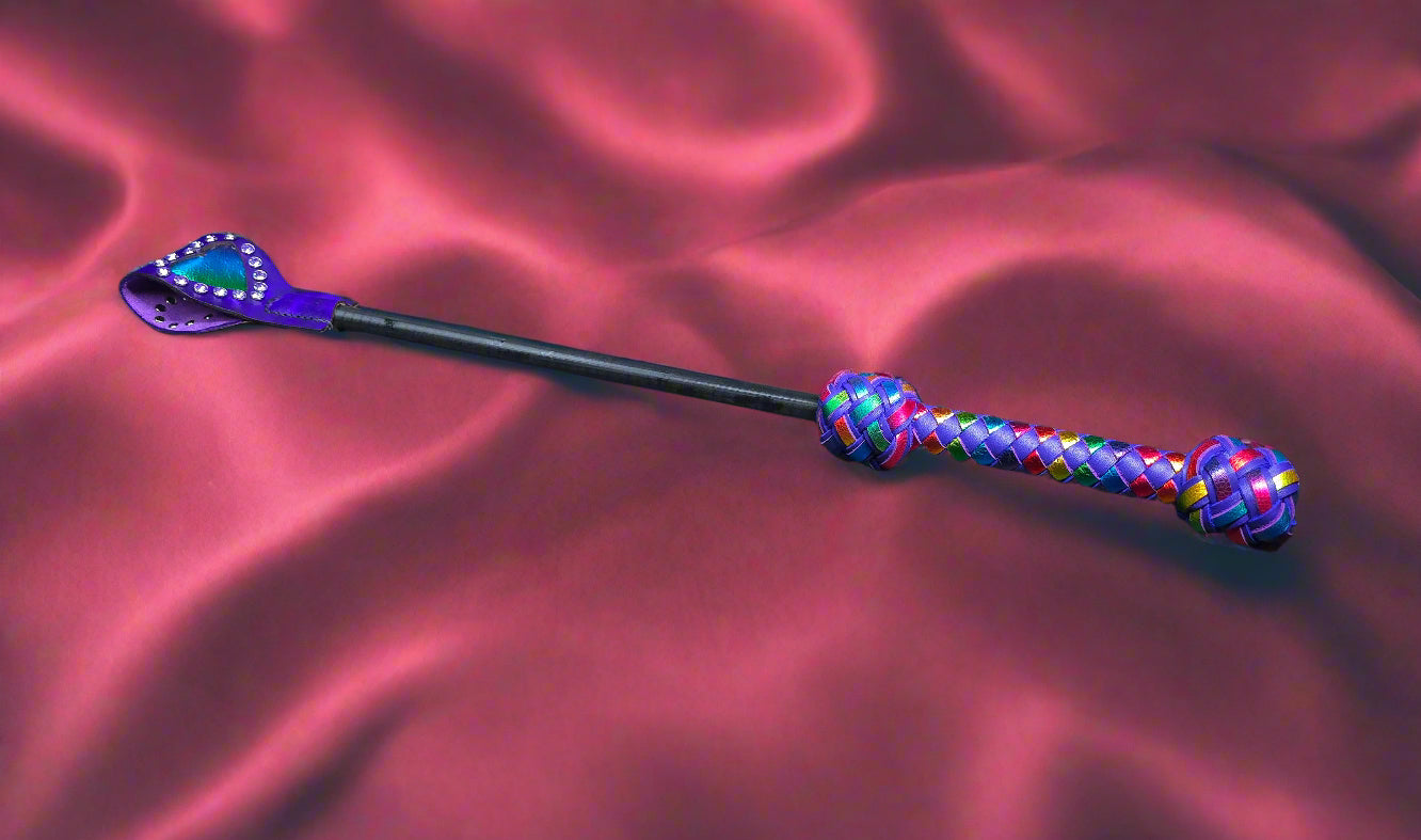 Purple Rainbow Riding Crop- Made to Order