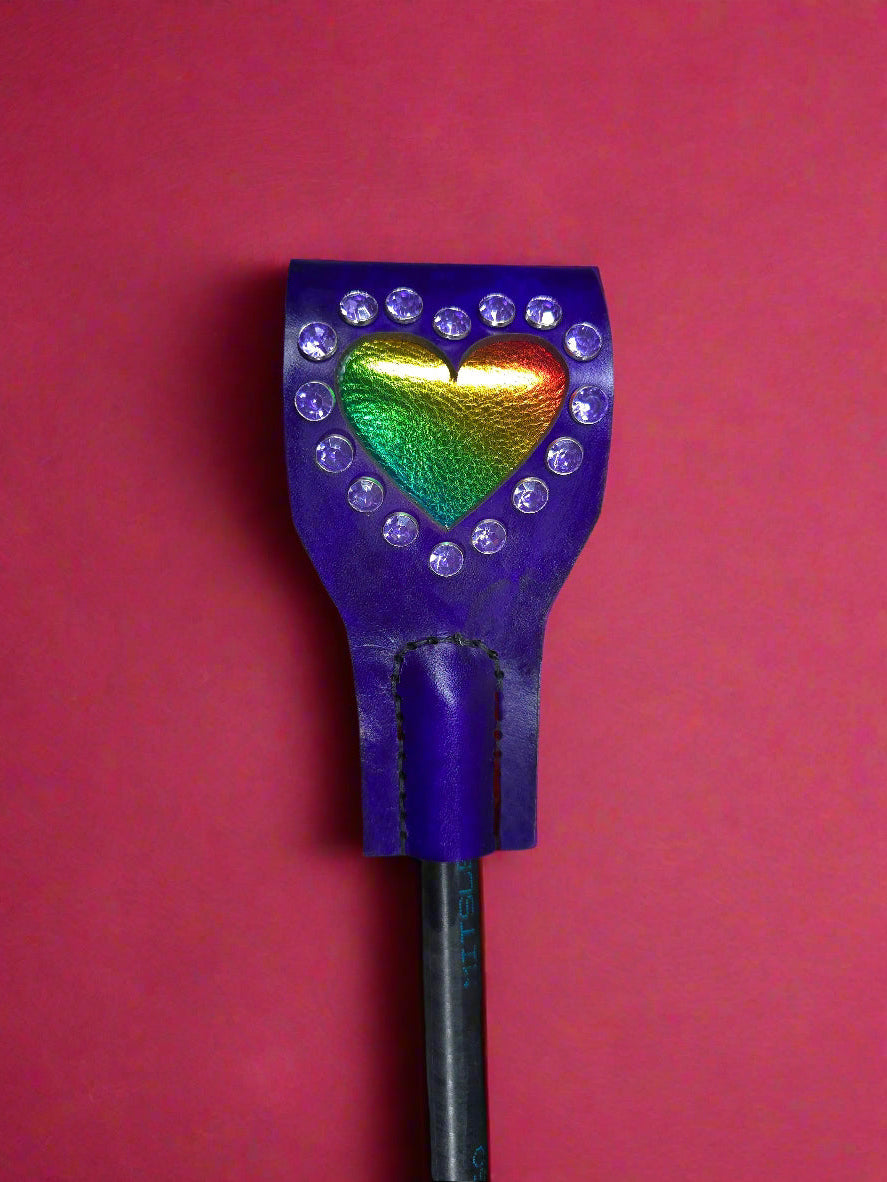 Purple Rainbow Riding Crop- Made to Order