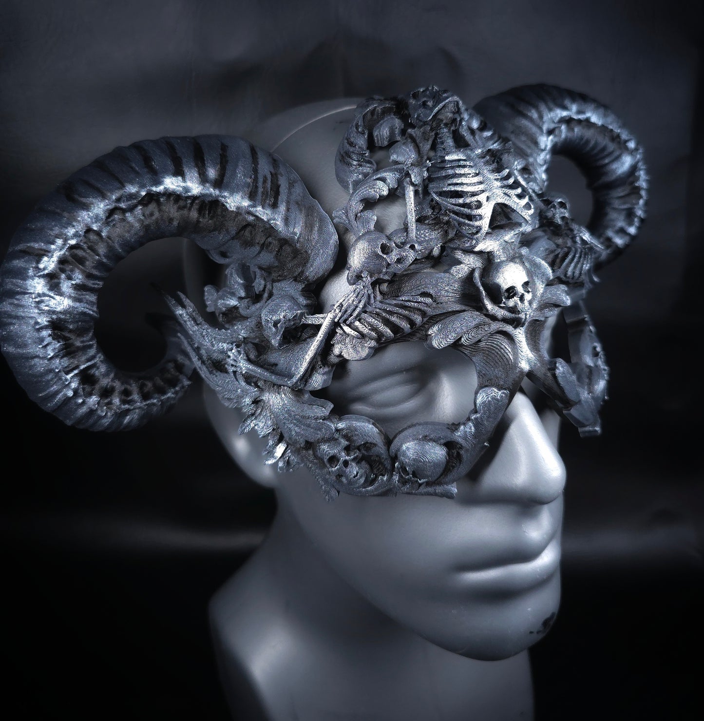 Guardian of the Ossuary Mask- Silver- In Stock