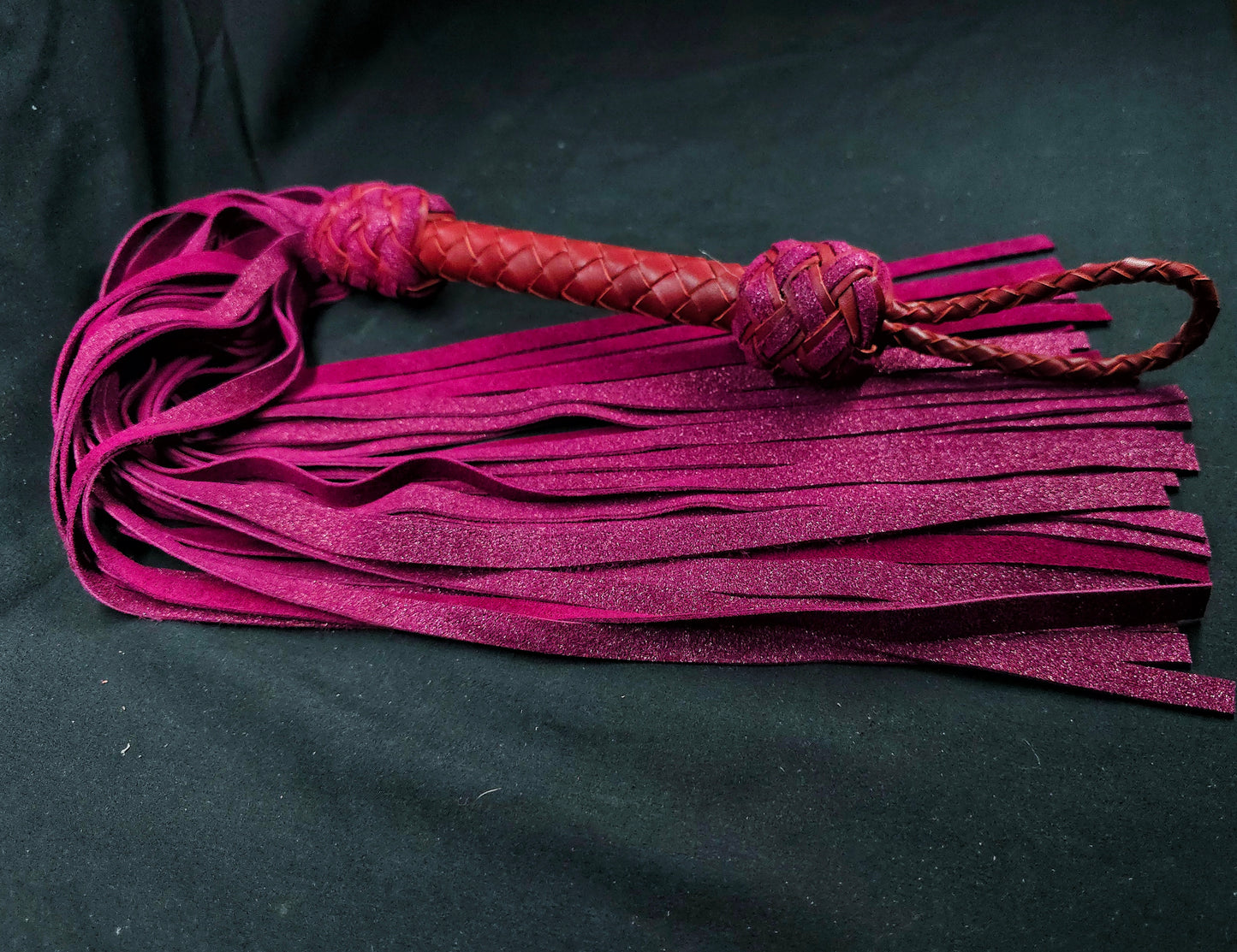 Burgundy Shimmer Flogger- In Stock