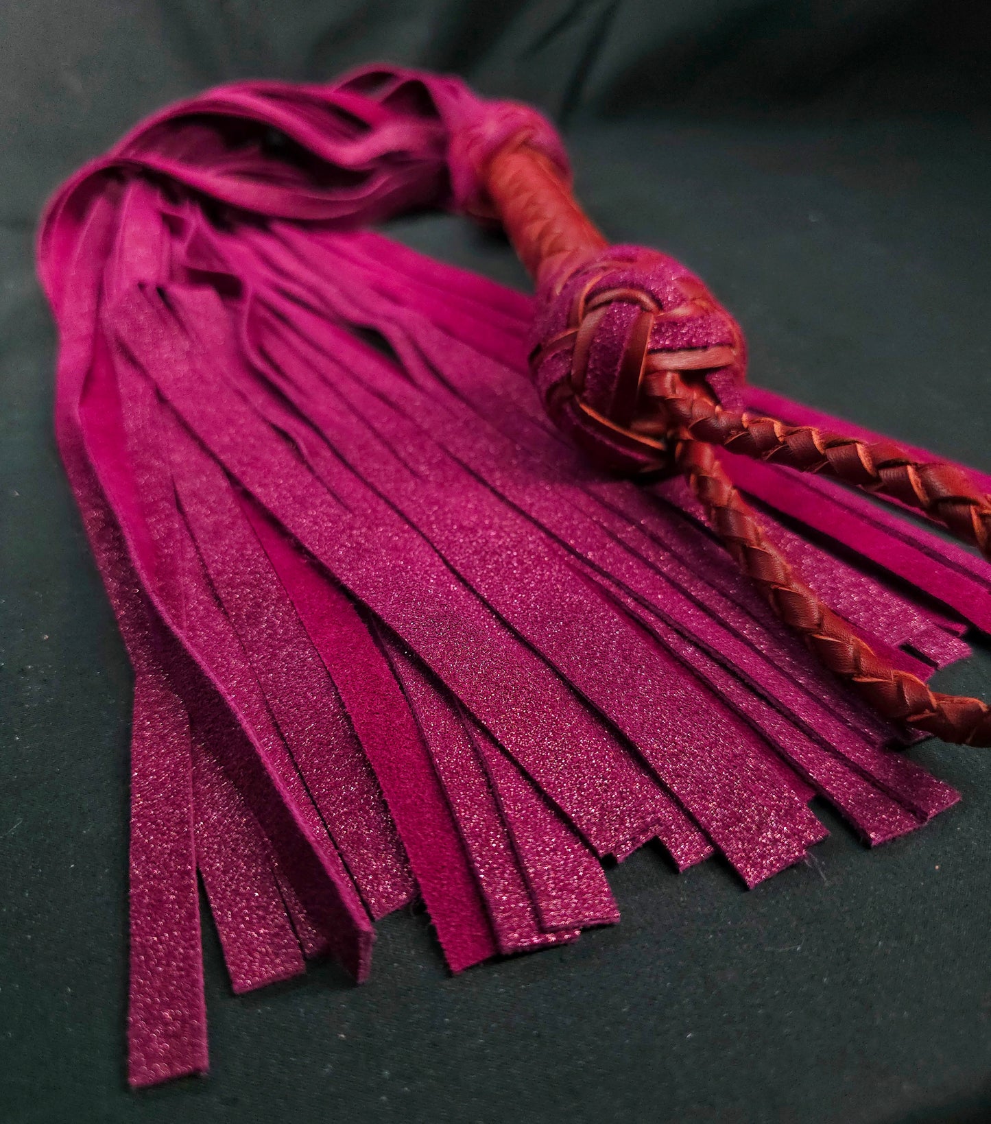 Burgundy Shimmer Flogger- In Stock