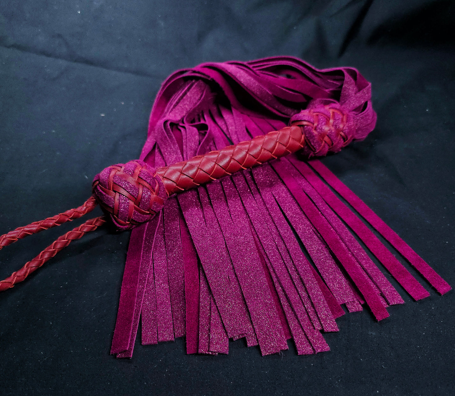 Burgundy Shimmer Flogger- In Stock