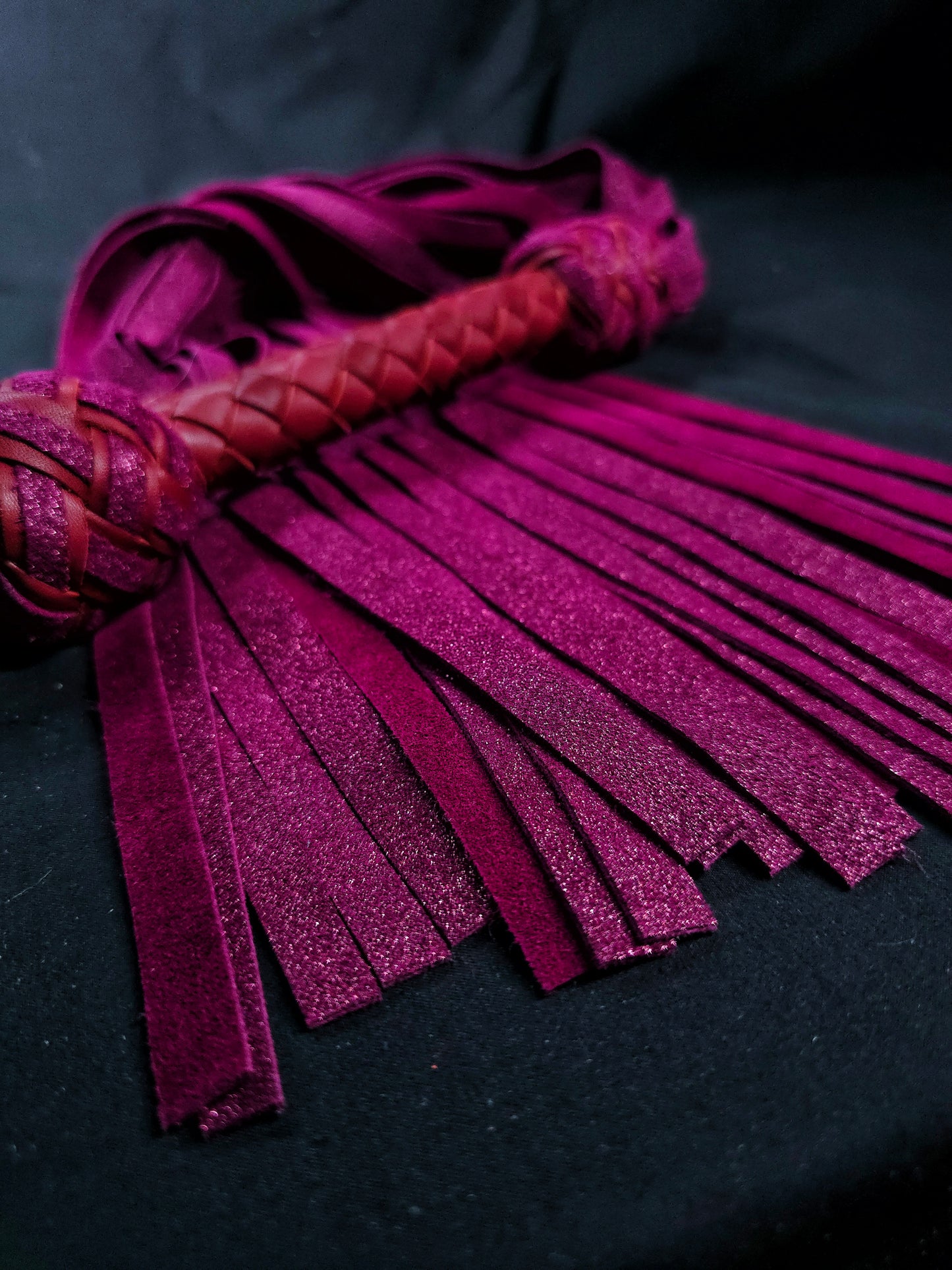Burgundy Shimmer Flogger- In Stock