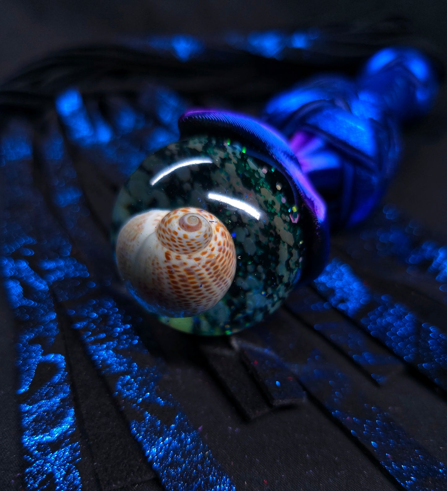 Sapphire Seashell Flogger- In Stock