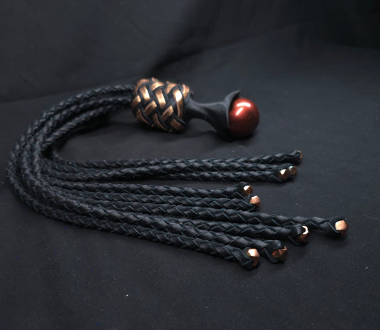 Copper Ball Handle Cat O Nine- In Stock