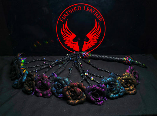 Rainbow Rose Flogger- Full Dozen - Made to order