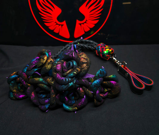 Rainbow Rose Finger Flogger - Made to Order