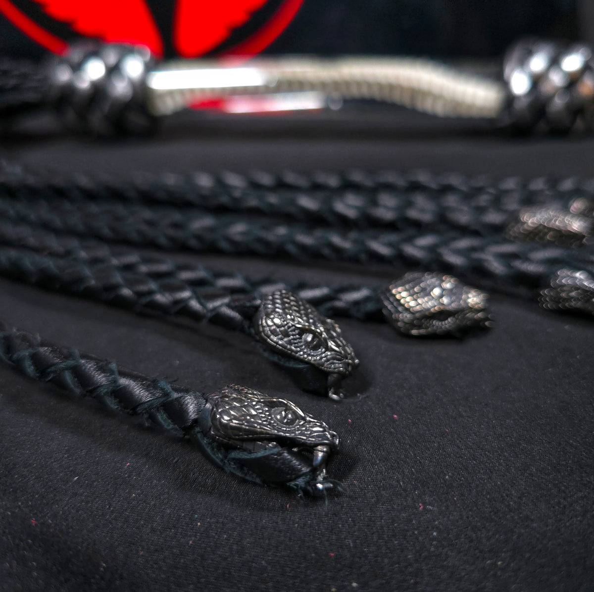 Snake Bite- Black and Silver - Made to Order