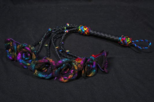 Rainbow Rose Flogger- Half Dozen- Made to order