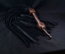 Load image into Gallery viewer, Heavy Metal Black Bison Floggers XL- In Stock