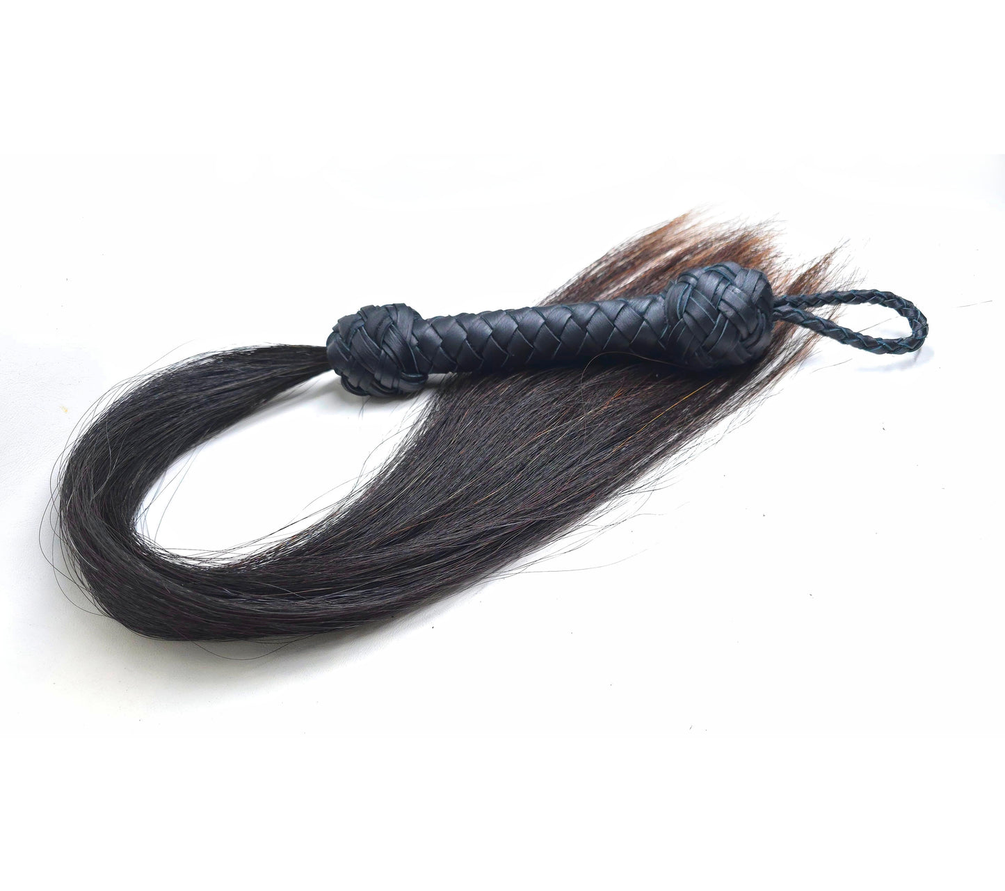 Horse Hair Flogger- Black - In Stock