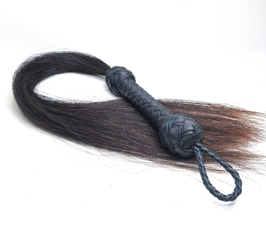 Horse Hair Flogger- Black - In Stock