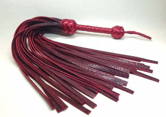 Black Cherry Bison Floggers- Standard Length- In Stock