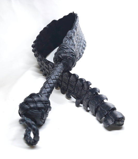 Alligator Dragon Tail- Black- In Stock