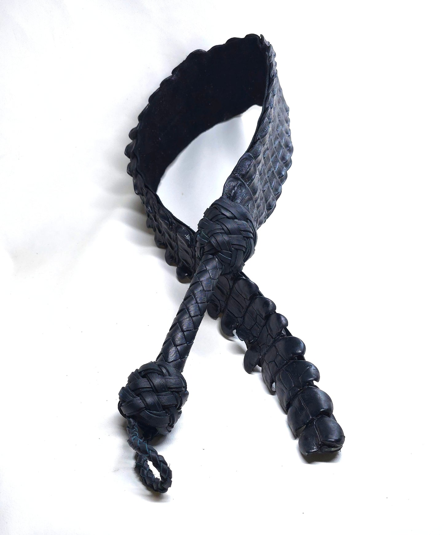 Alligator Dragon Tail- Black- In Stock