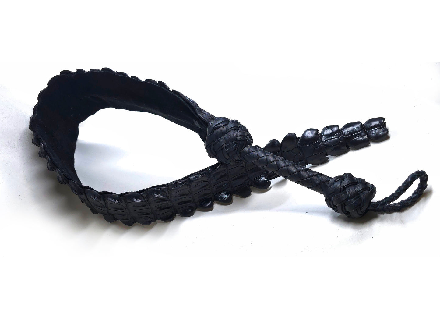 Alligator Dragon Tail- Black- In Stock