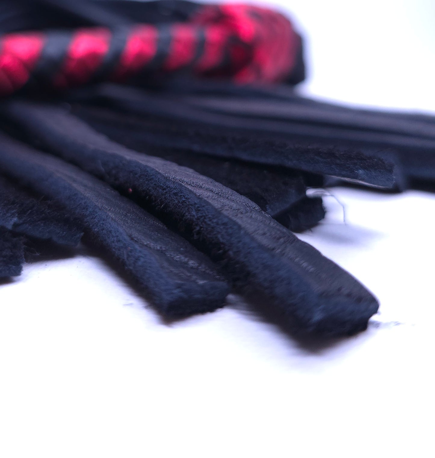 Black and Red Bison Flogger- Large- In Stock