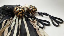 Load image into Gallery viewer, Black and Gold Finger Floggers- In Stock
