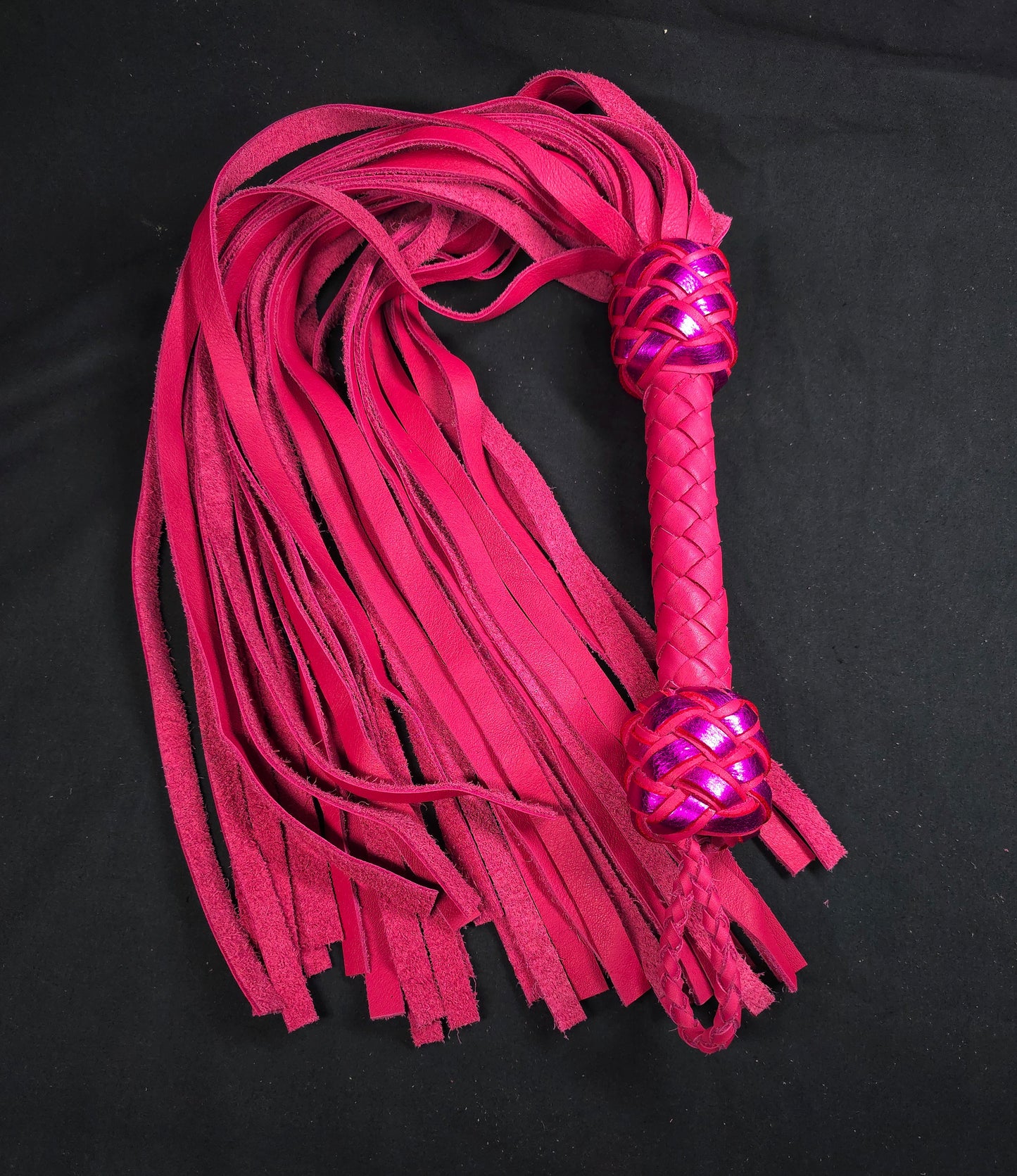 Pink Leather Flogger - In Stock