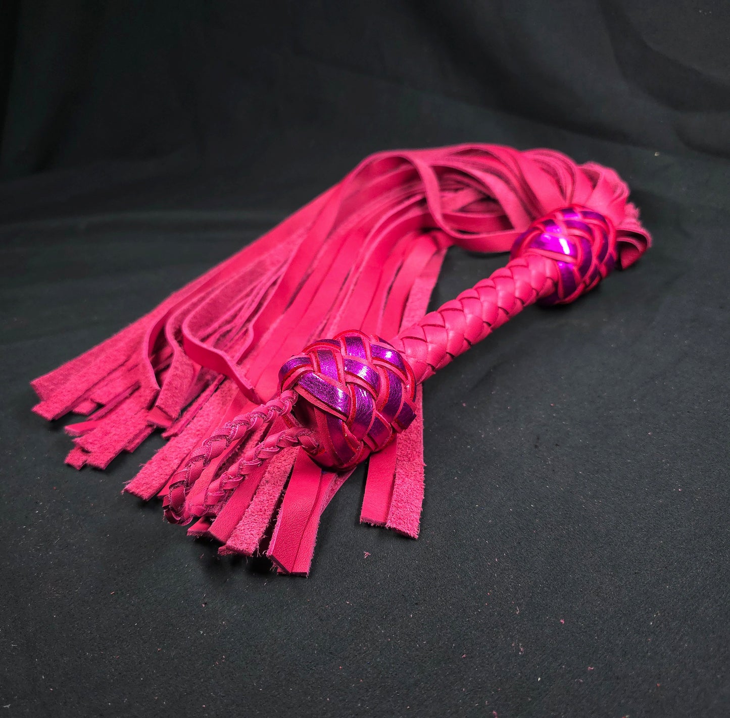 Pink Leather Flogger - In Stock