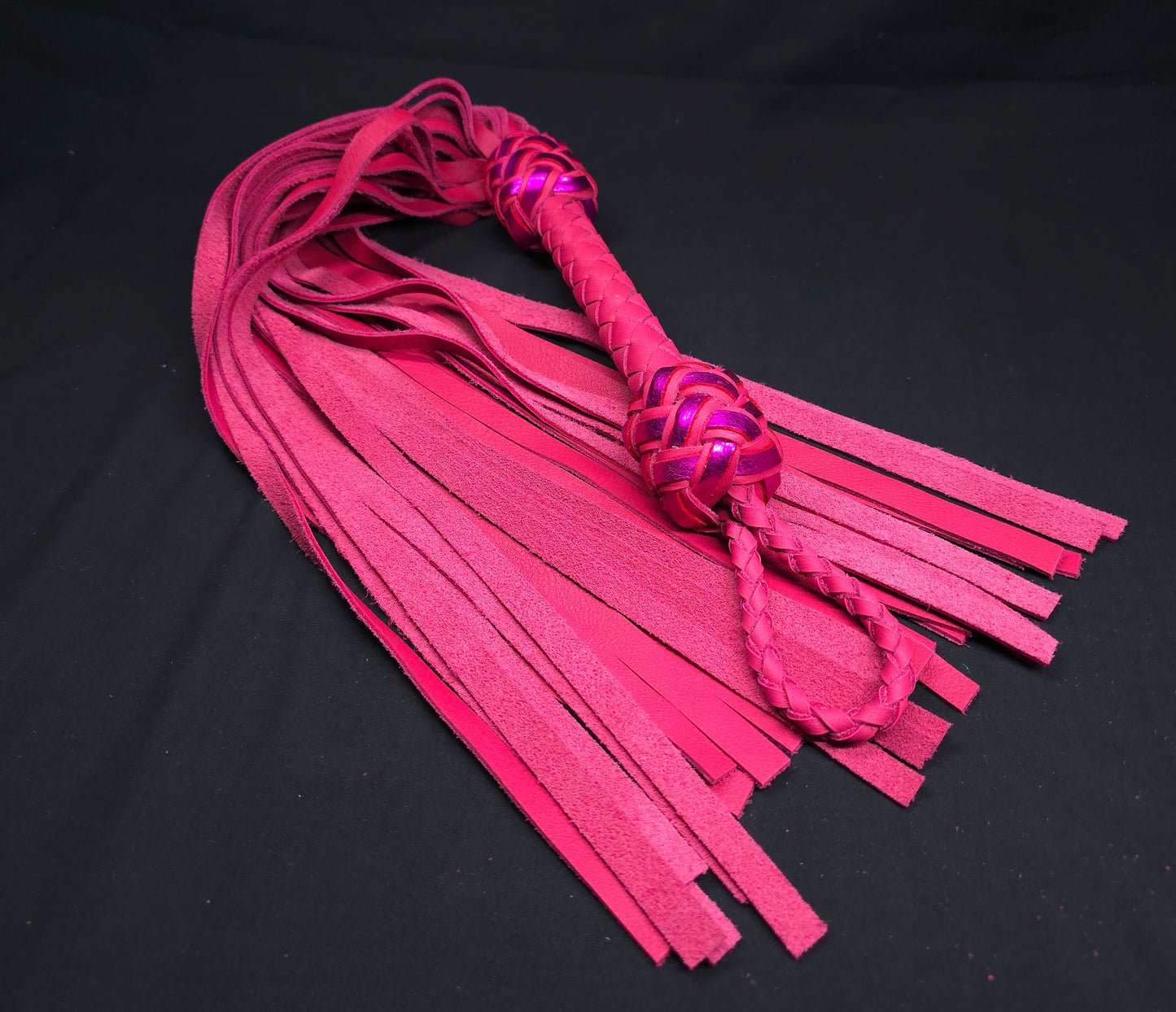 Pink Leather Flogger - In Stock