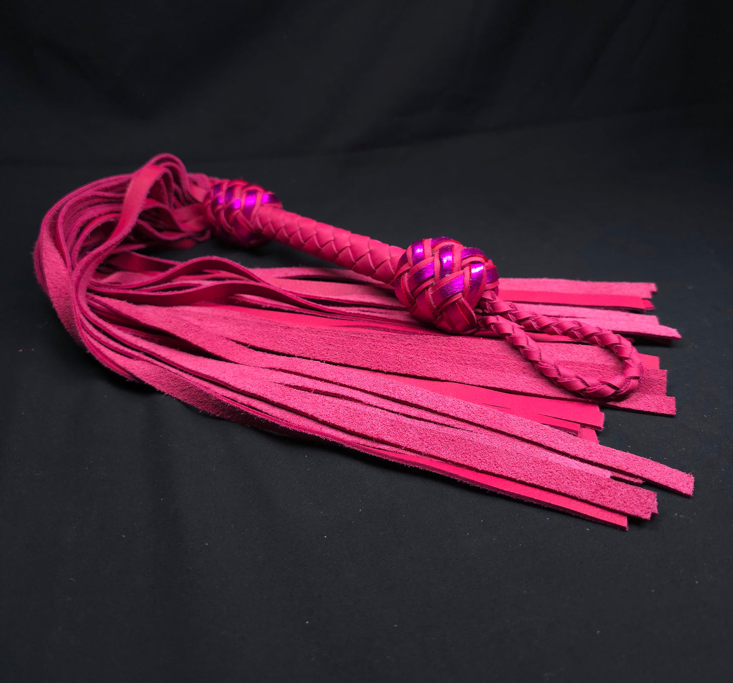 Pink Leather Flogger - In Stock