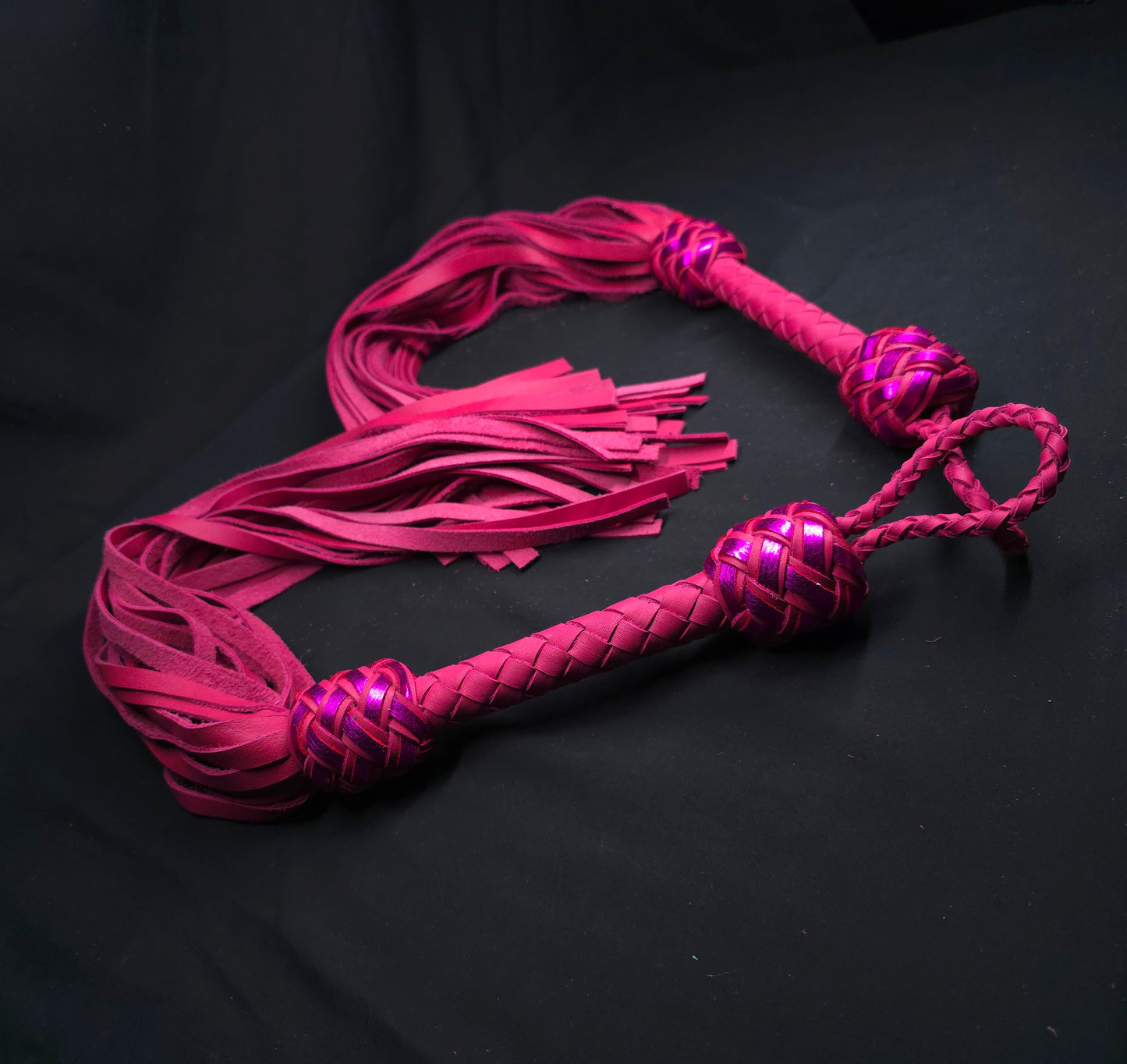 Pink Leather Flogger - In Stock