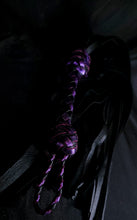 Load image into Gallery viewer, Black and Purple Moose Floggers- In stock