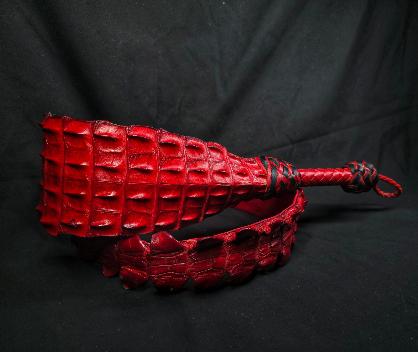 Alligator Dragon Tail- Red- In Stock