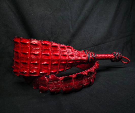 Alligator Dragon Tail- Red- In Stock