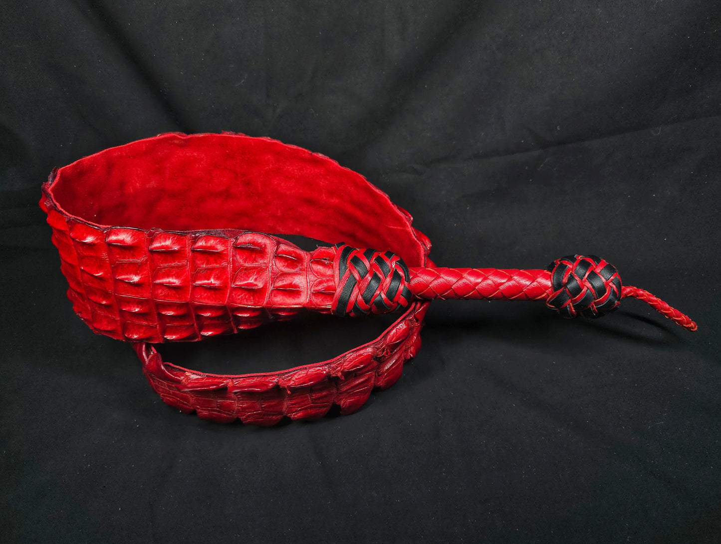 Alligator Dragon Tail- Red- In Stock
