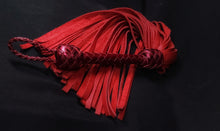 Load image into Gallery viewer, Red XL Bullhide Flogger- In Stock