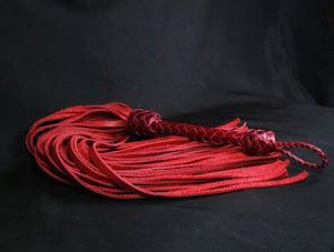 Red XL Bullhide Flogger- In Stock
