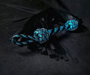 Teal and Black Moose Floggers- In stock