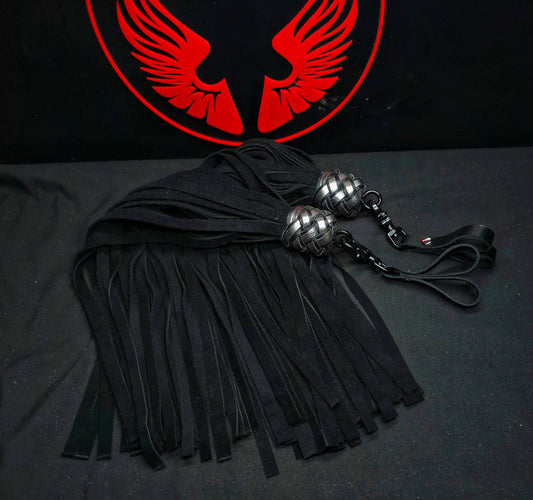 Black Suede Finger Floggers- In Stock