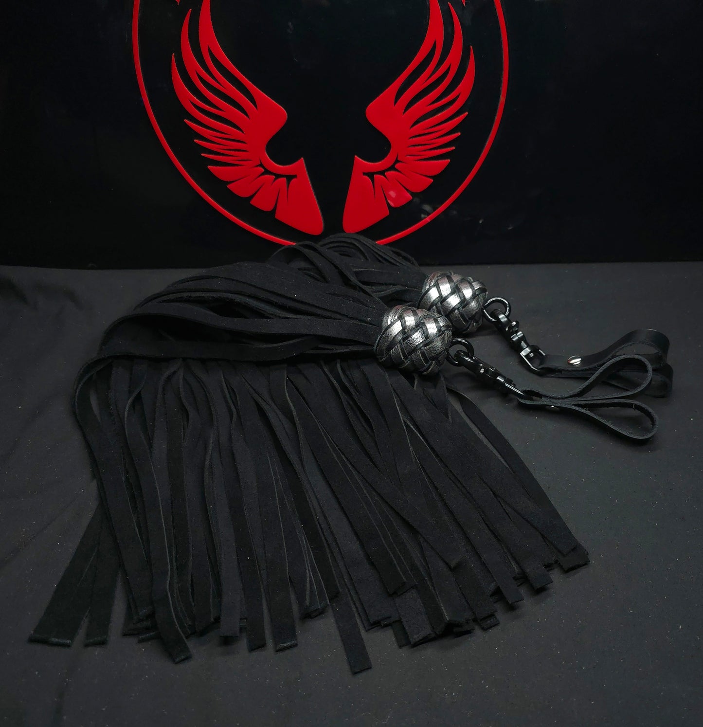Black Suede Finger Floggers- In Stock