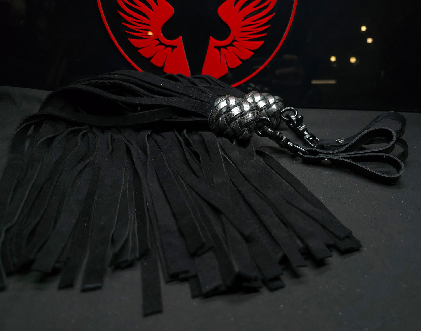 Black Suede Finger Floggers- In Stock