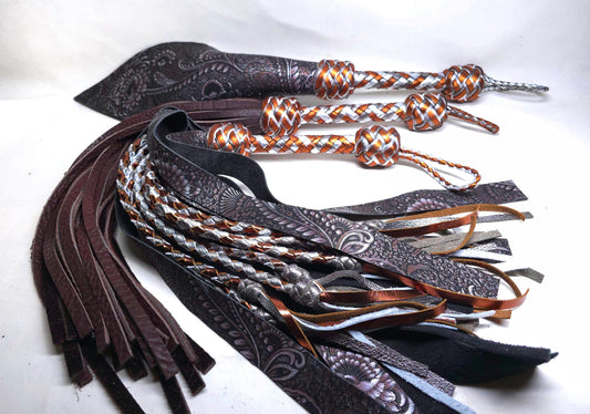 Bronze and Silver Paisley Set